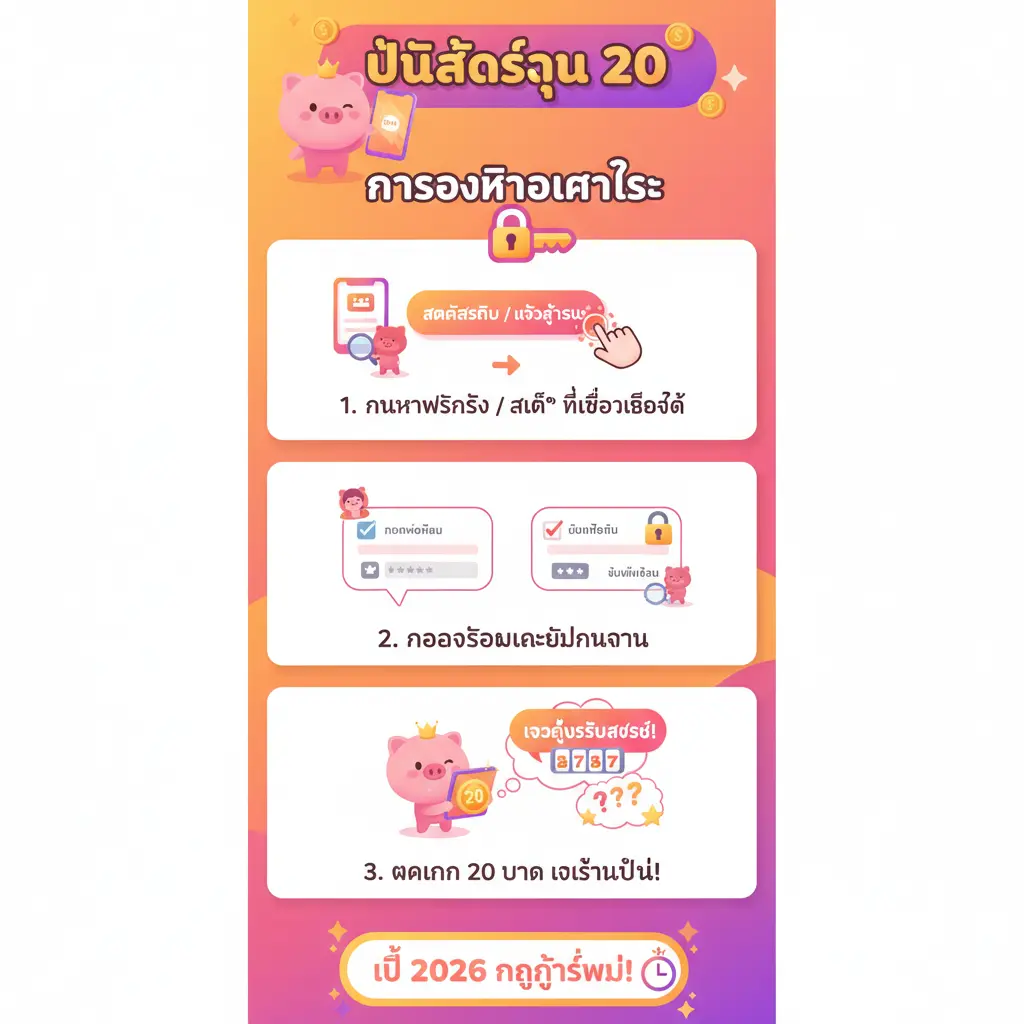 วิธี ปั่นสล็อตทุน 20 - การลงชื่อเข้าใช้