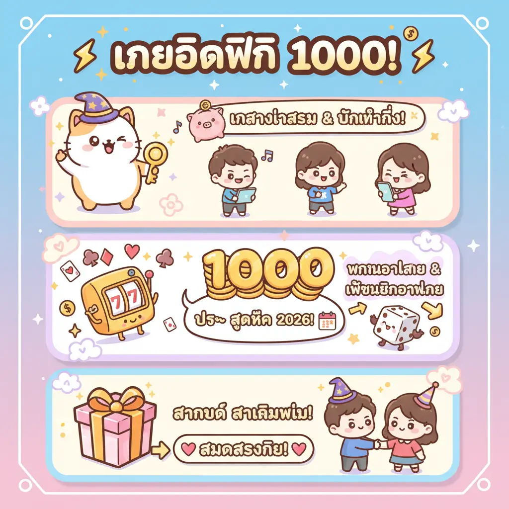 เครดิตฟรี 1000 - เครดิตฟรี